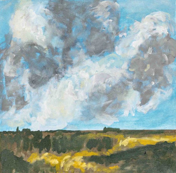 Clovis Martins Taim. Acrílica sobre tela, 50 x 50 cm, 2022