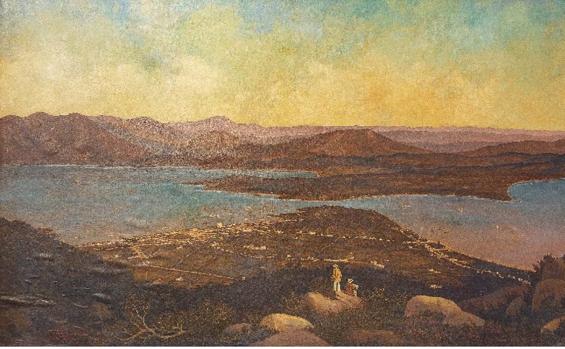 Figura 9: Joseph Bruggemann. Sem título.        Óleo sobre tela, 2,24x 1,84 m, 1866 Acervo Museu Histórico de Santa Catarina. Foto: Mário Oliveira